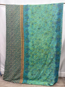 Patchwork Vintage Cotton Kantha Quilt - Queen