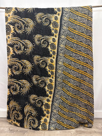 Patchwork Vintage Cotton Kantha Quilt - Queen
