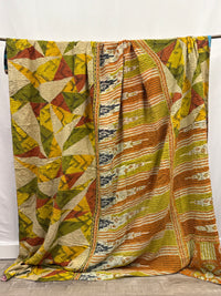 Patchwork Cotton Kantha Quilt King