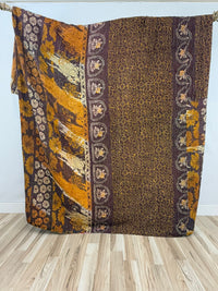 Patchwork Cotton Kantha Quilt King