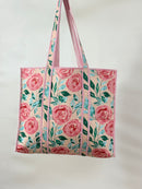 Rose Quilted Tote