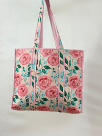 Rose Quilted Tote