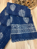 Block Print Cotton Kantha Quilt