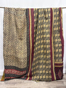 King Vintage Cotton Kantha Quilt