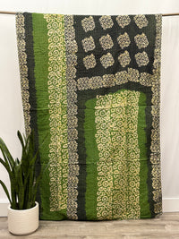 Twin Vintage Cotton Kantha Quilt