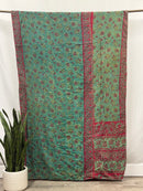 Twin Vintage Cotton Kantha Quilt