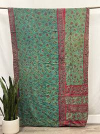 Twin Vintage Cotton Kantha Quilt