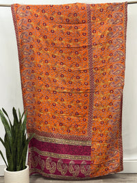Twin Vintage Cotton Kantha Quilt