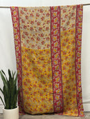 Twin Vintage Cotton Kantha Quilt