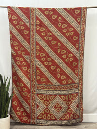 Twin Vintage Cotton Kantha Quilt
