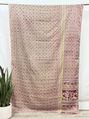 Twin Vintage Cotton Kantha Quilt