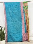 Twin Vintage Cotton Kantha Quilt