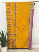 Twin Vintage Cotton Kantha Quilt
