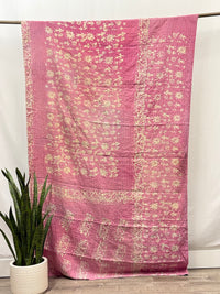 Twin Vintage Cotton Kantha Quilt