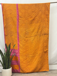 Patchwork Vintage Cotton Kantha Quilt - Twin