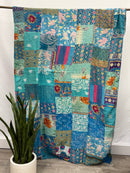 Patchwork Vintage Cotton Kantha Quilt - Twin