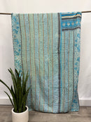 Patchwork Vintage Cotton Kantha Quilt - Twin