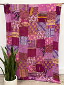 Patchwork Vintage Cotton Kantha Quilt - Twin