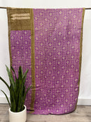 Patchwork Vintage Cotton Kantha Quilt - Twin