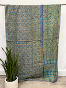 Patchwork Vintage Cotton Kantha Quilt - Twin