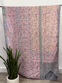 Patchwork Vintage Cotton Kantha Quilt - Twin