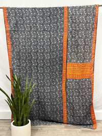 Patchwork Vintage Cotton Kantha Quilt - Twin