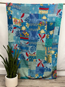 Patchwork Vintage Cotton Kantha Quilt - Twin