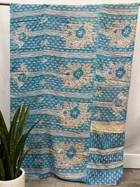 Twin Vintage Cotton Kantha Quilt