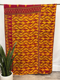 Twin Vintage Cotton Kantha Quilt