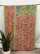 Twin Vintage Cotton Kantha Quilt