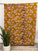 Twin Vintage Cotton Kantha Quilt