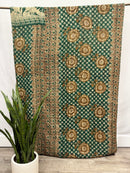 Twin Vintage Cotton Kantha Quilt