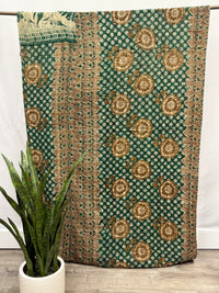 Twin Vintage Cotton Kantha Quilt