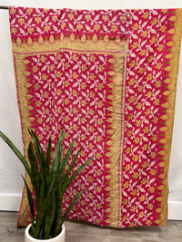 Twin Vintage Cotton Kantha Quilt