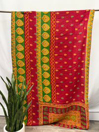 Twin Vintage Cotton Kantha Quilt