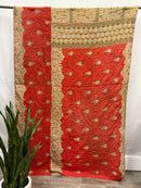 Twin Vintage Cotton Kantha Quilt