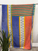 Twin Vintage Cotton Kantha Quilt