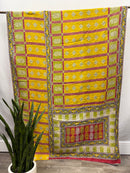 Twin Vintage Cotton Kantha Quilt