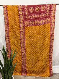 Twin Vintage Cotton Kantha Quilt