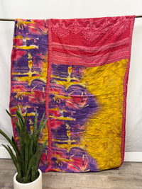 Twin Vintage Cotton Kantha Quilt
