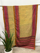 Twin Vintage Cotton Kantha Quilt