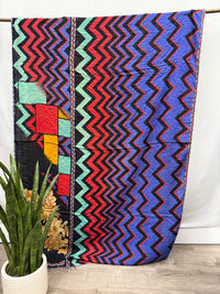 Twin Vintage Cotton Kantha Quilt