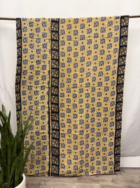 Twin Vintage Cotton Kantha Quilt