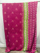 Patchwork Vintage Cotton Kantha Quilt - Queen