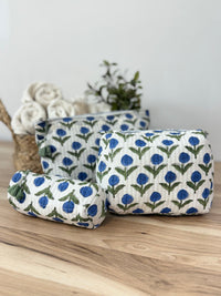 Sophia Block Print Toiletry Set