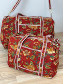 Rachel Block Print Weekender/Duffel Bag