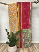 Vintage Cotton Kantha Quilt