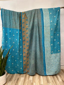 Patchwork Cotton Kantha Quilt King
