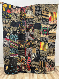 Patchwork Cotton Kantha Quilt King