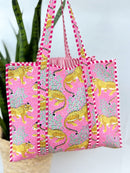 Tiger Quilted Tote